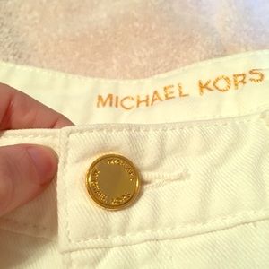 Micheal Kors Studded White Skinny Jeans